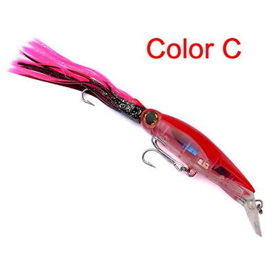 

design Squid 7"-14cm/1.566oz-40g fishing lures 6 Colors fishing bait 1/0# Hook fishing tackleDe Pêche lure 14 cm/40g de pêche