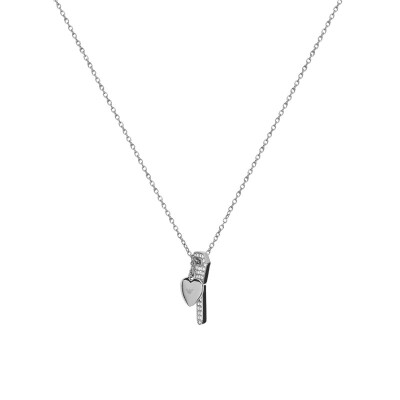 

Emporio Armani Silver Heart Key Necklace EGS2202040