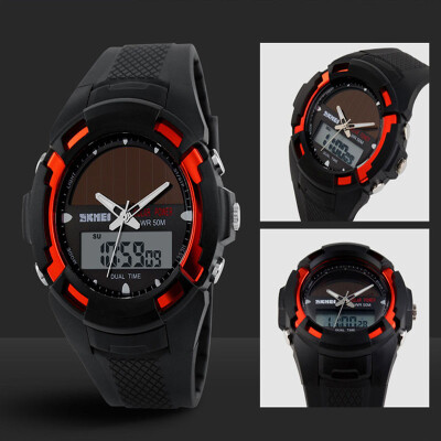 

Male watch fashion trendy personalized waterproof pointer solar electronic watch as gift for men