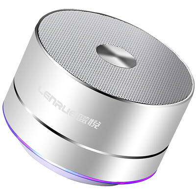 

Blue Yue (LEnRuE) A2 Беспроводная Bluetooth-динамик Мини-портативная карта Аудио сабвуфер Мобильный телефон Мини-компьютерные колонки Silver High Edition [1000mAh]