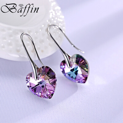 

BAFFIN Crystal heart pendant eardrop earrings Made with SWAROVSKI ELEMENTS for 2017 Women Gift