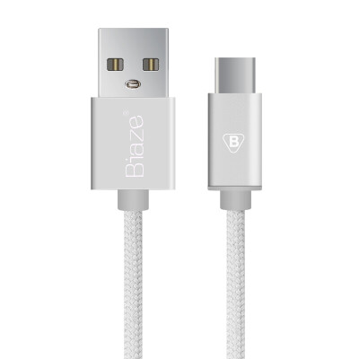 

BIAZE Micro USB charging&data transfer cabletype-c braided wire - silver