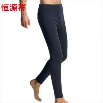 

Hengyuanxiang warm pants men's self-cultivation plus cashmere wool trousers knee pads patch pants lime gray  (170/95