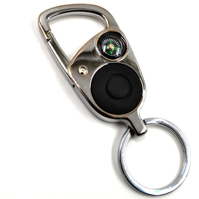 

(TIEMOTU) YS0394 Автомобиль Keychain Светодиодный фонарик Компас Украшение Car Carrier Keychain