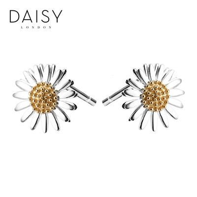 

Британский DAISY LONDON 10мм ручной работы ретро маргаритки 925 Микелиса серебряные серьги