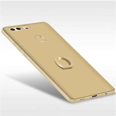

Phone Case For Huawei P9 Plus Ultra Thin Slim Cover Simple PC Back Ring Holder 360°Rotation Protection For Huawei P9 Plus