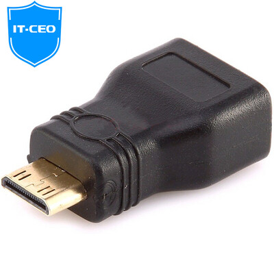 

IT-CEO Mini HDMI to HDMI Mini HDMI адаптер Mini HDMI революция HDMI baby маленький поворот большой ПК конвертация головная линия черный V7XF16