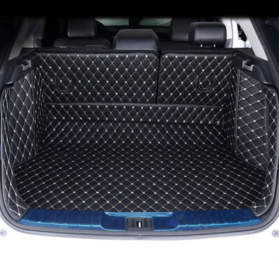 

Huashi Honda Crown Road trunk pad 17 crowns all surrounded by leather trunk mats modified crown special tail box pad main pad back side bag sports black five-piece