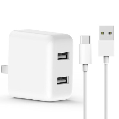 

Xiaomi QC 30 Dual USB Charger super mini foldable Smart 2 Port with plug adapter type C cable for iPhone letv ZTE Xiaomi