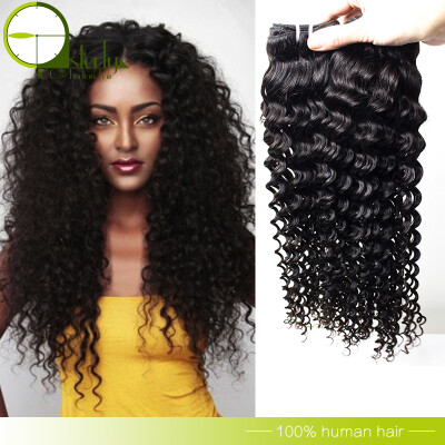 

Brazilian Deep Wave Hair Extension 7A Unprocessed Virgin Brazilian Hair 3 Bundles Brazilian Deep Curly Virgin Hair Bundle Deals