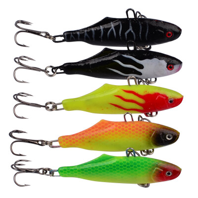 

1PC Soft Fishing Lures 6cm-2.36"/15g-0.53oz Soft Lead Bait 8# High Carbon Hook 5 Colors Silicon Wobblers Fishing Tackle