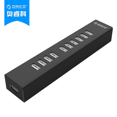 

ORICO H1013-U2 10-port USB20 splitter HUB high-speed expansion hub black line length 1 meter with DC power cord