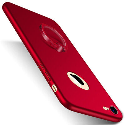

Телефон Чехол для iPhone 7 Plus Ultra Тонкий Slim Обложка Простой PC Back Ring Holder 360 ° Защита вращения для iPhone 7 Plus