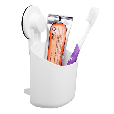 

Jingdong Supermarket] Ji Bai strong suction wall trumpet collection basket bathroom bathroom kitchen racks stainless steel perforated shelves