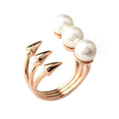

Yoursfs@ Big Small Simulated Pearl Open Rings For Women Gold-color Bijoux Jewelry Party Accessories Gifts