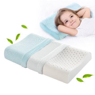 

Jingdong Supermarket] Jiaao Thailand natural latex pillow pillow children pillow pillow pillow pillow light blue