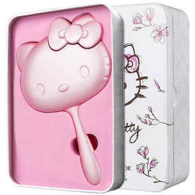 

HELLO KITTY розовый металлик ручка макияж зеркало 520 подарок Валентина день подарок металл подарочной упаковке упаковка захват девушка сердце KT1404