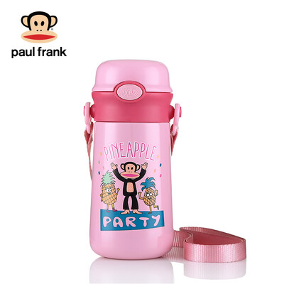 

Рот обезьяна (Paul Frank) детская изоляция чашка с соломинкой детские чашки из нержавеющей стали детская детская изоляция горшок студента чашка 340 мл розовый PFD008