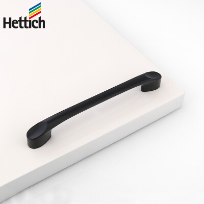 

Hettich 24631 drawer pull clothes wardrobe cabinet furniture door handle black 128 holes from one loading