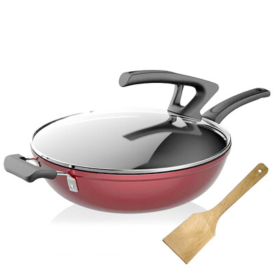 

Jingdong supermarket the United States 32cm non-stick pan wok thick bottom oil-free frying pan can stand up gas cooker general use CL32T1