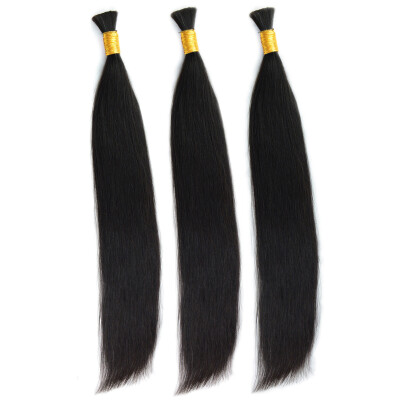 

Iueenly Hair Straight Brazilian Virgin Hair Human Hair Builk 5 Bundles Free Shipping 8-26 inches Natural Black Color 1B