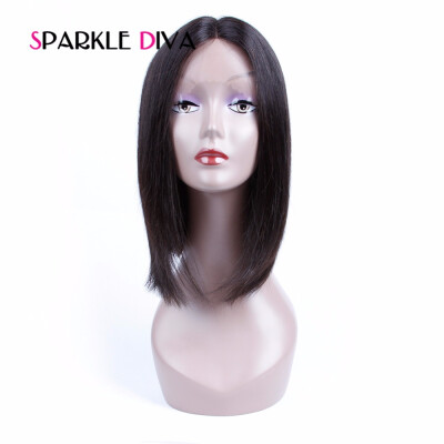 

Lace Front Human Hair Wigs For Black Women Peruvian Hair Silky Straight With Baby Hair Pre Plucked Non Remy