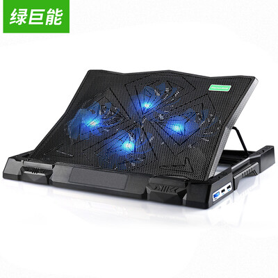 

Green can (lano) notebook radiator cooling bracket cooling base heat sink cooling pad for 14 inches and below computer dual fan mute fan A1