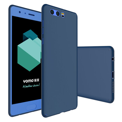 

YOMO Huawei слава 9 мобильный телефон оболочка защитная одежда кожа чувство полный пакет защита края твердая оболочка темно-синий