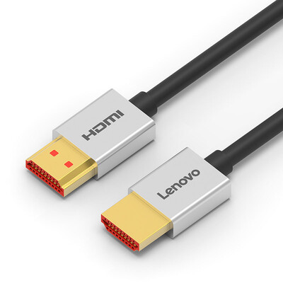 

Lenovo Lenovo HD01 aluminum alloy shell business version of ultra-fine high-definition line hdmi line 4K TV cable computer projector cable 05 meters