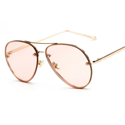 

Peekaboo cheap fashion ocean sunglasses tinted lens yellow pink metal frame sunglasses women men UV400 gafas de sol