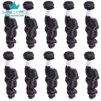 

10BundlesLot Virgin Brazilian Hair Loose Wave Wholesale Human Hair Brazilian Loose Wave Grade 7A Hair Products
