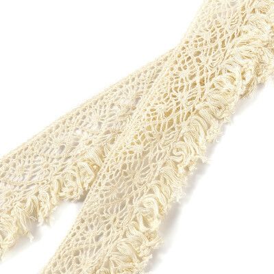 

10m Vintage Fringe Cotton Lace Edge Trim Tassel Ribbon DIY Sewing Craft