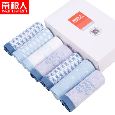 

Antarctic women&39s underwear triangular breathable comfortable printing women&39s big size week women&39s underwear 7 gift box L code