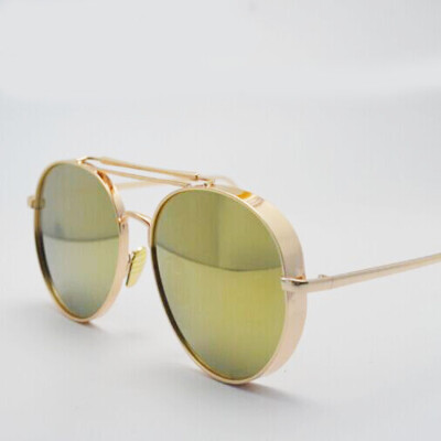 

Thick edge trend color film reflective sunglasses as gift for women