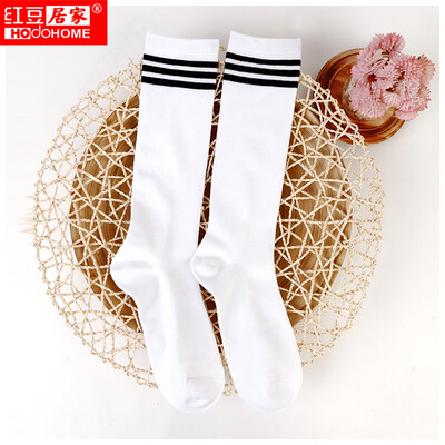 

Red Bean Home (Hodohome) Мальчики Футбольные носки Длинные колени Спортивные носки Пот Дышащие Противоскользящие колготки Полосы Белый 8-11 лет