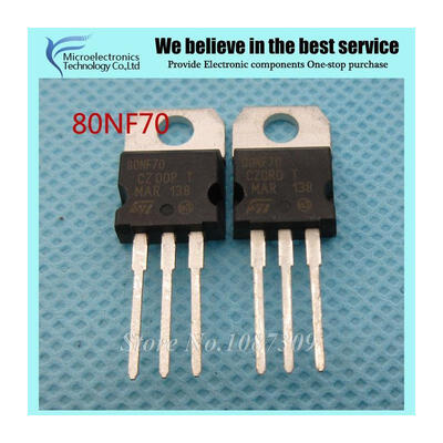 

10PCS free shipping STP80NF70 80NF70 P80NF70 TO-220 80A 70V MOSFET N-Ch 68V 00082 Ohm new original