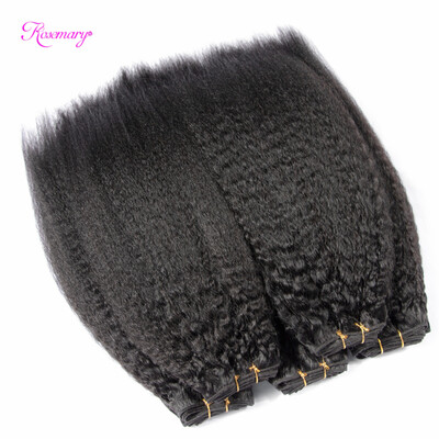 

Brazilian Hair Weave Bundles Yaki Human Hair 2Pcs brazilian virgin hair weaves Unprocessed Brazilian Virgin Kinky Straight Hair