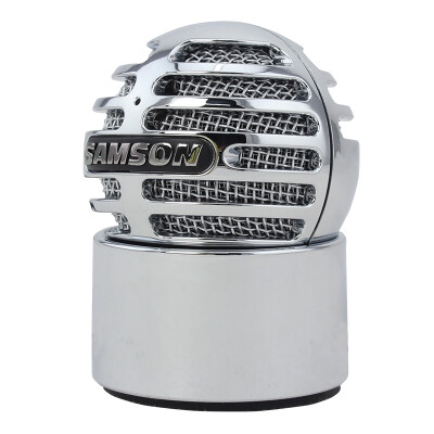 

SAMSON Meteorite Spherical Mini USB Capacitor Microphone Desktop Computer Desktop Recording Equipment Silver