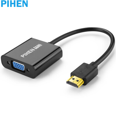 

(PIHEN) PH-ZHQ039 Преобразователь для кабеля HDMI в VGA со звуковым портом HD адаптер видео адаптера компьютерное соединение с коробкой TV проектор