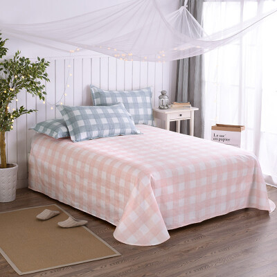 

Yingxin textile cotton bedding high count high density cotton twill double bed 230 250 simple elements blue A version