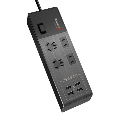 

Huntkey (Huntkey) маленький новый 407 новый национальный стандарт смарт-4-луночный USB-зарядка 4-разрядный разъем / штепсельная вилка / вставка / плата для подключения 1,8 м черный