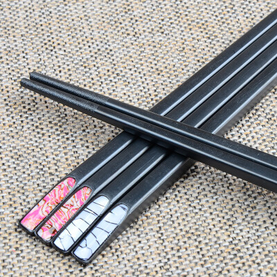 

East chopsticks chopsticks alloy chopsticks do not mold mold chopsticks 10 sets of sets of Manhattan five colors H809