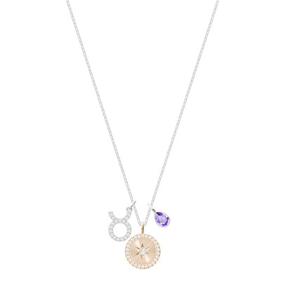 

SWAROVSKI Swarovski Hemline White Gold Taurus Necklace Clavicle Chain 5349223