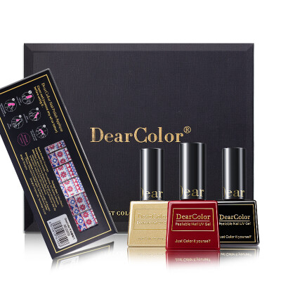 

DearColor Nail Set Nail Glue Combination Long Love Long (with gift therapy light health can be stripped of light plastic film group