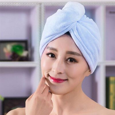 

Xin brand towel home textiles thick high-quality dry hair hat 25 60cm blue