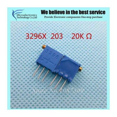 

10Pcs/lot 3296X-1-203LF 3296X 203 20K ohm side regulation Multiturn Trimmer Potentiometer High Precision Variable Resistor