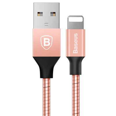 

Baseus) Apple data cable 2A mobile phone charging cable for iPhone6s / 7plus 1M rose gold