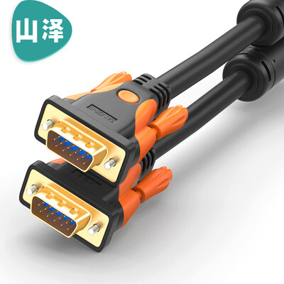 

Shanze (SAMZHE HD с двойным магнитным кольцом VGA-кабель 3 +9 игла / игла с позолоченной версией компьютерного проектора отображает линию видеосигнала линии передачи данных 15 метров) VM-9150