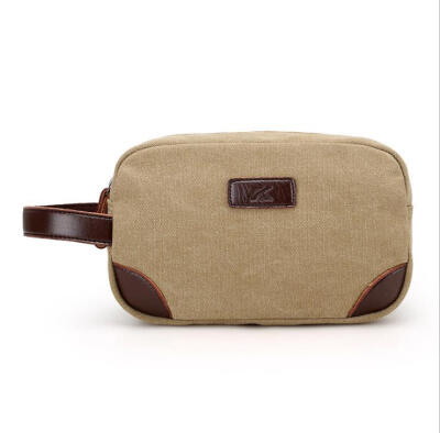 

The new casual boutique small square bag canvas wearable men and women hand bag bag hand carry purse wallet light fashion