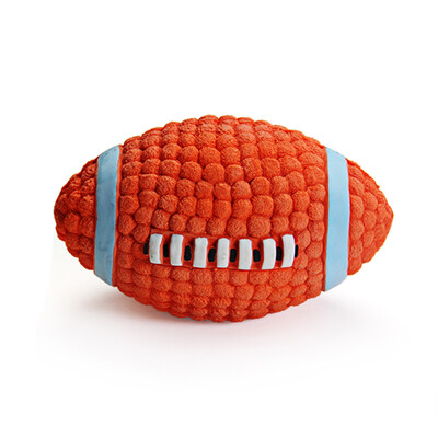 

EET EETOYS trumpet latex rugby dog ​​toy sound loud teeth ball